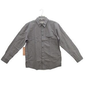 Blue Ranchwear Men Shirt Medium Western Long Sleeve 100% Cotton New